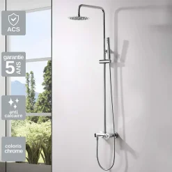 Colonne de Douche Anti-Calcaire Chrome IMEX IMEX OLIMPO BDC033