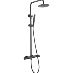 Colonne de Douche Anti-Calcaire Noir Mat IMEX DINAMARCA BDR031/NG