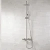 Colonne de Douche Anti-Calcaire Niquel Brossé IMEX MONZA BDM039/NQ