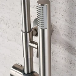 Colonne de Douche Anti-Calcaire Niquel Brossé IMEX MONZA BDM039/NQ