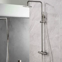 Colonne de Douche Anti-Calcaire Black Gun Métal IMEX MONZA BDM039/BGM