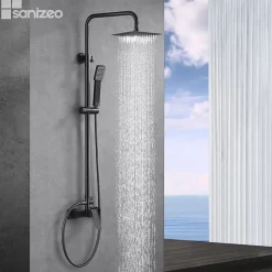 Colonne de Douche Anti-Calcaire Black Gun Métal IMEX ART BDAR025/BGM
