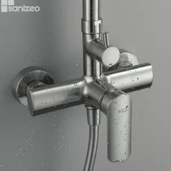 Colonne de Douche Anti-Calcaire Nickel Brossé IMEX URAL BDG040/NQ