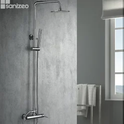Colonne de Douche Anti-Calcaire Chrome MILOS STICK BDYS045