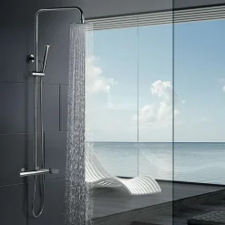 Colonne de Douche Anti-Calcaire Chrome IMEX DINAMARCA BDR031