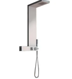 Colonne de douche AQUADESIGN - Largeur: 20 cm - Profondeur: 50 cm - Hauteur: 102,5 cm - Chromé - Façade blanche