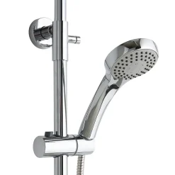 Colonne De Douche Avec Douchette Et Pommeau Fixe Ronde