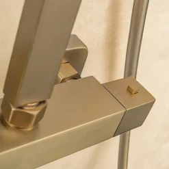 Colonne de douche avec mitigeur thermostatique LOMAZOO Estrella doré