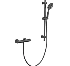 Colonne de douche avec mitigeur thermostatique LOMAZOO Lando noir