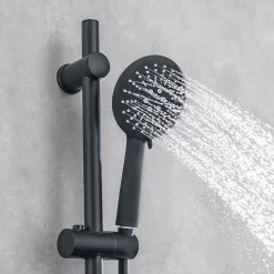 Colonne de douche avec mitigeur thermostatique LOMAZOO Lando noir