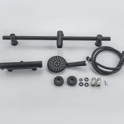 Colonne de douche avec mitigeur thermostatique LOMAZOO Lando noir