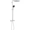 Colonne de douche avec mitigeur thermostatique - Economie d'eau - GROHE Vitalio Comfort 250 - Chromé - 26696001