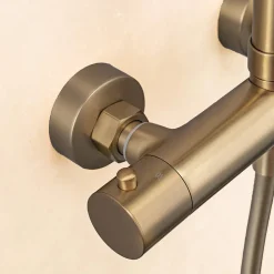Colonne de douche avec mitigeur thermostatique LOMAZOO Orléan doré