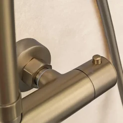 Colonne de douche avec mitigeur thermostatique LOMAZOO Orléan doré