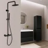 Colonne de douche avec mitigeur thermostatique LOMAZOO Pandora noir