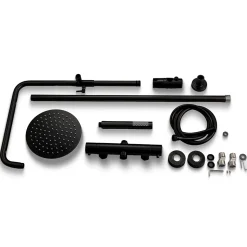 Colonne de douche avec mitigeur thermostatique LOMAZOO Pandora noir