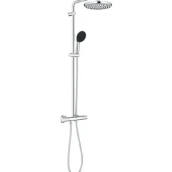 Colonne de douche avec mitigeur thermostatique - Economie d'eau - GROHE Vitalio Start System 250 - Chromé - 26677001