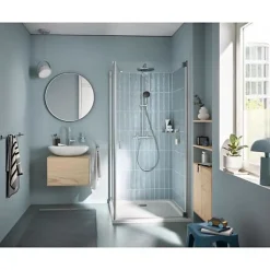 Colonne de douche avec mitigeur thermostatique - Economie d'eau - GROHE Vitalio Start System 250 - Chromé - 26677001