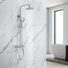 Colonne de douche avec mitigeur thermostatique LOMAZOO Ariël Chromé