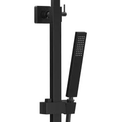 Colonne de douche avec mitigeur thermostatique LOMAZOO Kyoto noir