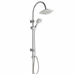 Colonne De Douche Avec Pommeau Fixe Et Douchette De Forme Carrée