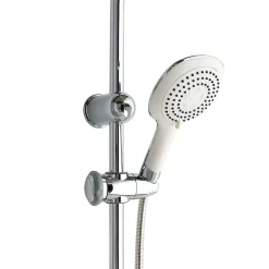 Colonne De Douche Avec Pommeau Fixe Et Douchette De Forme Carrée