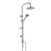 Colonne De Douche Avec Pommeau Rond Fixe Et Barre De Douche En Abs