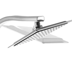 Colonne de douche avec porte savon aspect Chrome gris
