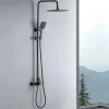 Colonne de Douche avec Robinetterie , Auralum max Ensemble de Douche avec pommeau + douchette + flexible
