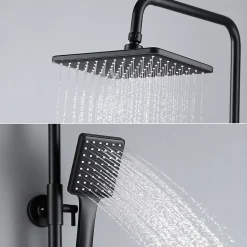 Colonne de Douche avec Robinetterie , Auralum max Ensemble de Douche avec pommeau + douchette + flexible