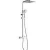 Colonne de Douche avec Robinetterie Thermostatique, Auralum max Ensemble de Douche avec pommeau + douchette + flexible