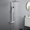 Colonne de Douche avec Robinetterie Thermostatique, Auralum MAX Ensemble de Douche avec pommeau + douchette