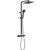 Colonne de Douche avec Robinetterie Thermostatique, Auralum max Ensemble de Douche avec pommeau + douchette + flexible