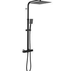 Colonne de Douche avec Robinetterie Thermostatique, Auralum max Ensemble de Douche avec pommeau + douchette