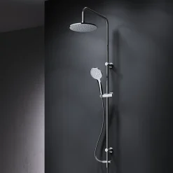 Colonne de douche baignoire sans robinet, Système de douche, Barre de douche Chrome F07TB000 Hit AM.PM
