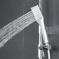 Colonne de douche Carree Chrome KARY - bain-bain