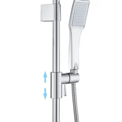 Colonne de douche Carree Chrome KARY - bain-bain