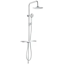 Colonne de douche Chrome Avec Tablette KIRA - bain-bain