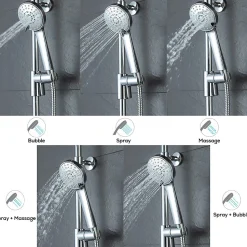 Colonne de douche Chrome Avec Tablette KIRA - bain-bain