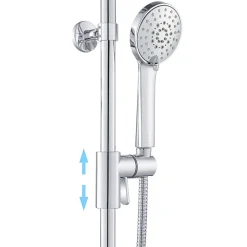 Colonne de douche Chrome Avec Tablette KIRA - bain-bain