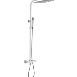 Colonne de douche chromée avec mitigeur mécanique Essebagno Kiara