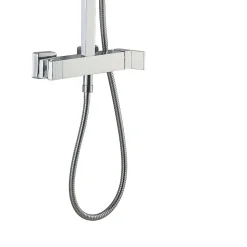 Colonne de douche chromée avec mitigeur mécanique Essebagno Kiara