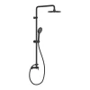 Colonne de douche en acier inoxydable noir mat - 116 cm - AITA