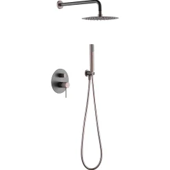 Colonne de Douche Encastrée Anti-Calcaire Gris et Champagne IMEX LINE GPD038/GC