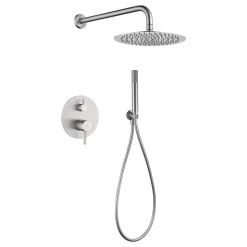Colonne de Douche Encastrée Anti-Calcaire Niquel Brossé IMEX MONZA GPM039/NQ