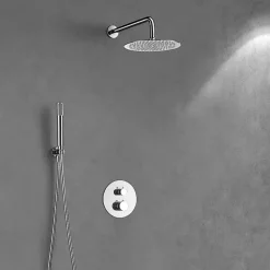 Colonne de Douche Encastrée Thermostatique Anti-Calcaire Chrome IMEX MONZA GTD038
