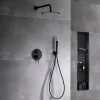 Colonne de Douche Encastrée Anti-Calcaire Noir Mat IMEX MONZA GPM039/NG