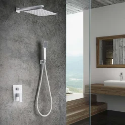 Colonne de Douche Encastrée Anti-Calcaire Blanc Mat IMEX DUBLIN GPE006/BL