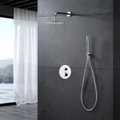 Colonne de Douche Encastrée Thermostatique Anti-Calcaire Chrome IMEX MONZA GTM039