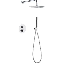 Colonne de Douche Encastrée Thermostatique Anti-Calcaire Chrome IMEX MONZA GTM039